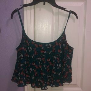 Floral Green Top